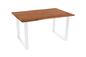 #nussbaumfarben #140(220)x90 #u-gestellweiß
