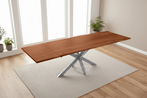 #nussbaumfarben #180(280)x90 #spider-gestellsilber