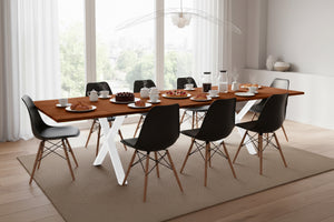 #nussbaumfarben #220(320)x100 #x-gestellweiß