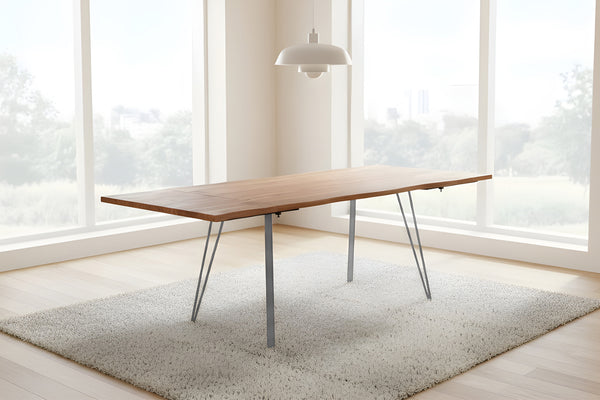 #naturfarben #160(260)x90 #vierfuß-gestellsilber