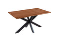 #nussbaumfarben #140(220)x90 #spider-gestellschwarz