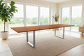 #nussbaumfarben #200(300)x100 #u-gestellsilber