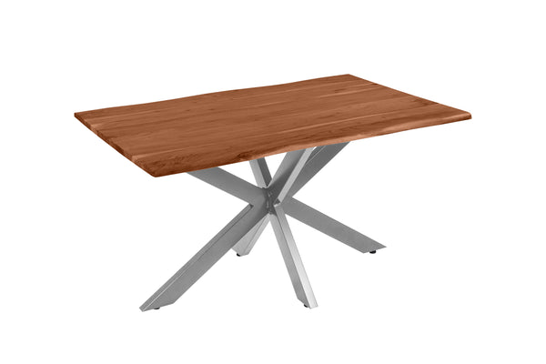 #nussbaumfarben #140(220)x90 #spider-gestellsilber
