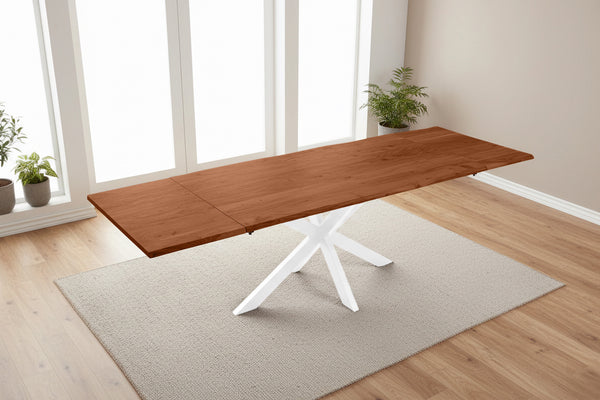 #nussbaumfarben #180(280)x90 #spider-gestellweiß