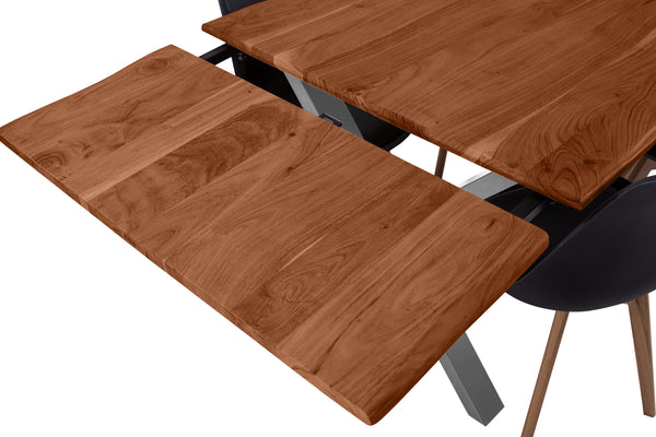 #nussbaumfarben #160(260)x90 #x-gestellsilber