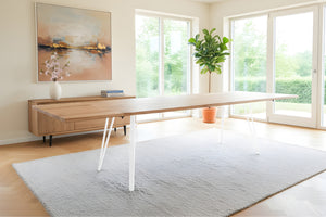 #naturfarben #200(300)x100 #vierfuß-gestellweiß