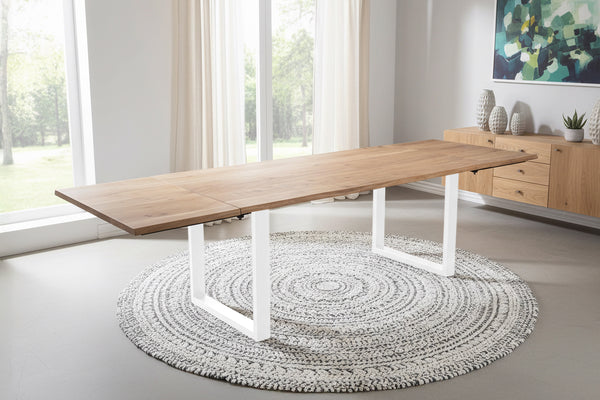 #naturfarben #180(280)x90 #u-gestellweiß