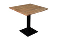 #akazienaturfarben #80x80 #säulen-gestelleckigschwarz