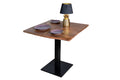 #akazienussbaumfarben #80x80 #säulen-gestelleckigschwarz