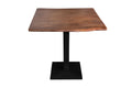 #akazienussbaumfarben #80x80 #säulen-gestelleckigschwarz