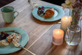 #akazienaturfarben #80x80 #säulen-gestelleckigschwarz