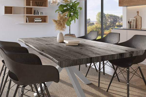 #holzgrau-optik #220x100 #spider-gestellsilber