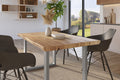 #holzwildeiche-optik #120x80 #u-gestellsilber
