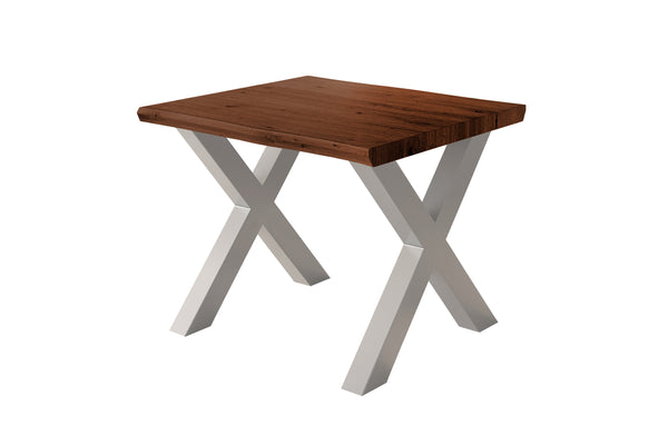 #holznussbaum-optik #80x80 #x-gestellsilber
