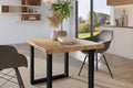 #holzwildeiche-optik #80x80 #u-gestellschwarz