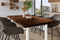 #holznussbaum-optik #180x90 #u-gestellweiß
