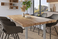 #holzwildeiche-optik #180x90 #u-gestellsilber