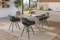#holzgrau-optik #140x80 #spider-gestellsilber
