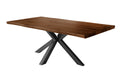 #holznussbaum-optik #180x90 #spider-gestellschwarz