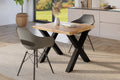#holzwildeiche-optik #80x80 #x-gestellschwarz