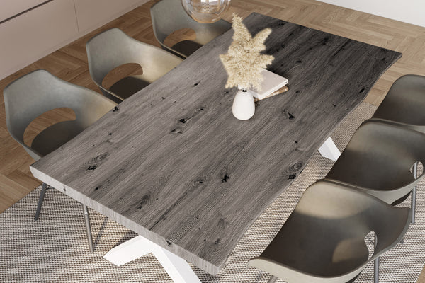 #holzgrau-optik #180x90 #x-gestellweiß
