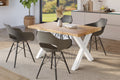 #holzwildeiche-optik #120x80 #x-gestellweiß