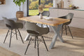 #holzwildeiche-optik #120x80 #x-gestellsilber