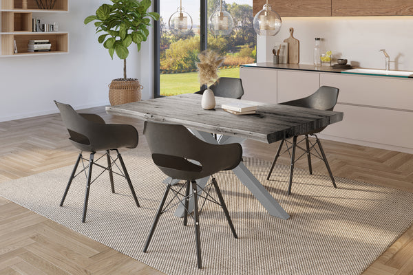 #holzgrau-optik #120x80 #spider-gestellsilber