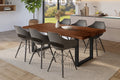 #holznussbaum-optik #200x100 #u-gestellschwarz