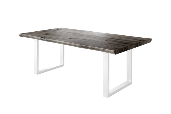 #holzgrau-optik #220x100 #u-gestellweiß
