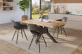 #holzwildeiche-optik #140x80 #spider-gestellschwarz