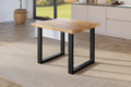 #holzwildeiche-optik #80x80 #u-gestellschwarz