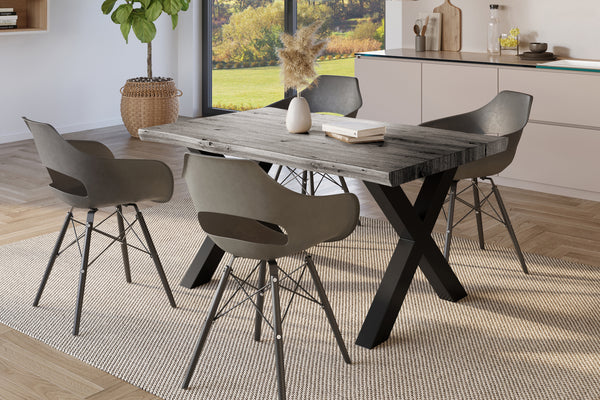 #holzgrau-optik #120x80 #x-gestellschwarz