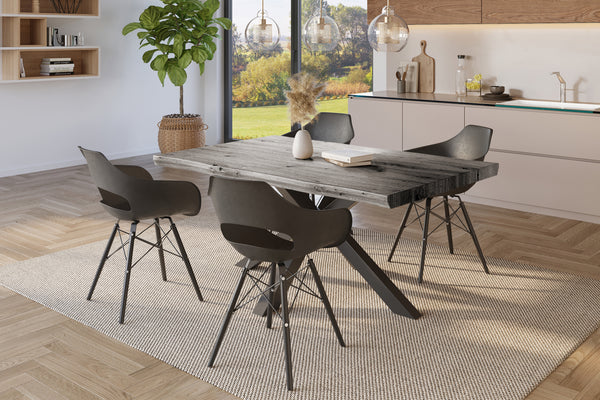 #holzgrau-optik #120x80 #spider-gestellschwarz