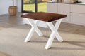 #holznussbaum-optik #80x80 #x-gestellweiß
