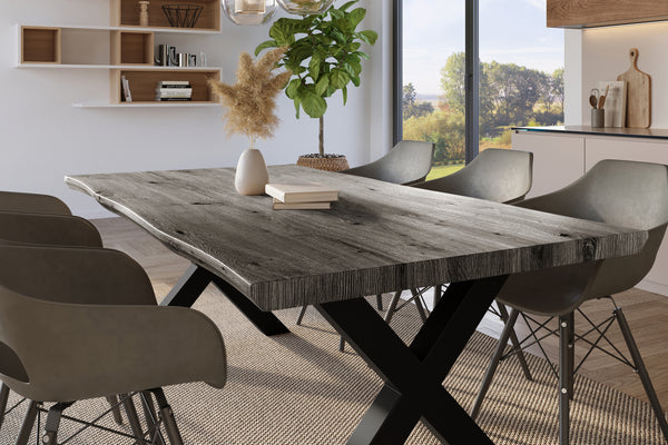 #holzgrau-optik #180x90 #x-gestellschwarz