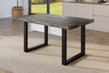 #holzgrau-optik #140x80 #u-gestellschwarz