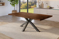 #holznussbaum-optik #180x90 #spider-gestellschwarz