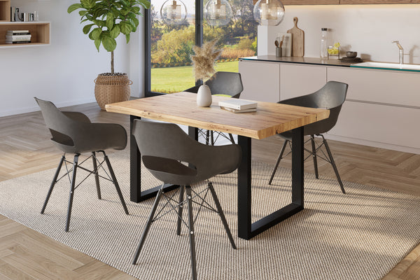 #holzwildeiche-optik #120x80 #u-gestellschwarz