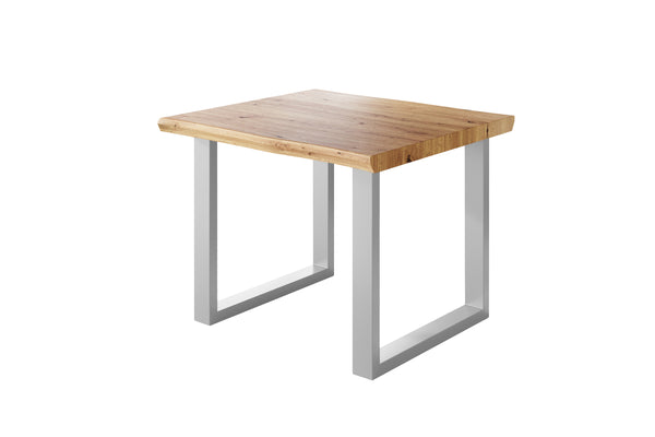 #holzwildeiche-optik #80x80 #u-gestellsilber