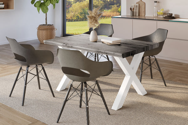 #holzgrau-optik #120x80 #x-gestellweiß