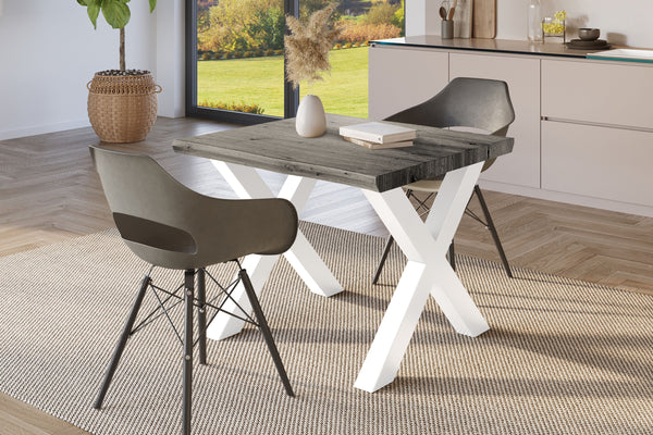 #holzgrau-optik #80x80 #u-gestellweiß