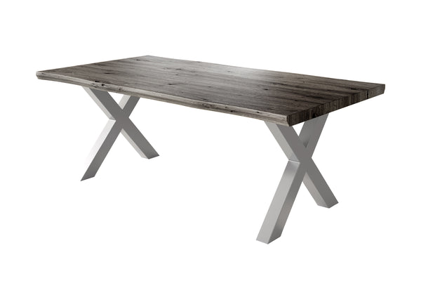 #holzgrau-optik #180x90 #x-gestellsilber