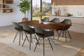 #holznussbaum-optik #200x100 #spider-gestellsilber