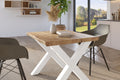 #holzwildeiche-optik #80x80 #x-gestellweiß