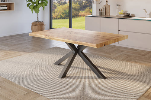 #holzwildeiche-optik #120x80 #spider-gestellschwarz