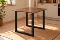 #nussbaumfarben #80x80 #u-gestellschwarz