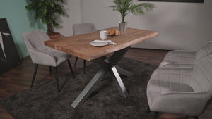 #akazienaturfarben #260x100 #spider-gestellsilber