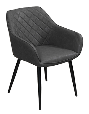 Armlehnstuhl mit Rautenmuster-Lehne