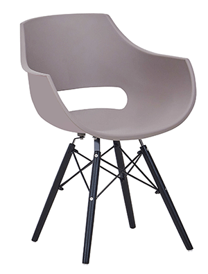 Schalenstuhl mit Armlehne